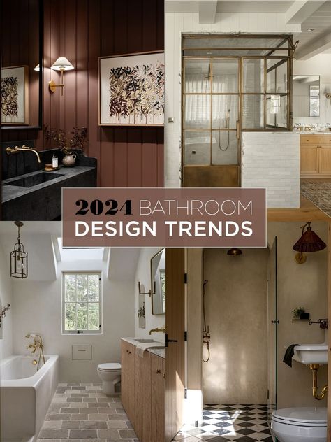 10 Designer Favorite Bathroom Trends for 2024 - Jenna Sue Design Amazing Master Bathrooms, Bathroom Layout Ideas, Bathroom 2024, Bath Trends, Jenna Sue Design, Black Bathroom Decor, Jenna Sue, Bathroom Design Trends, Tile Trends