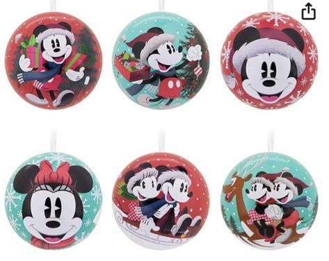 #ad , About this item Trim the tree with 12 fun tin ball Hallmark Christmas ornaments with a Disney Mickey Mouse and Disney Minnie Mouse theme. Two each of six double-sided designs feature images of the characters and patterns. Great Christmas gift idea for fans of Disney Mickey Mouse and Disney Minnie Mouse. Disney Christmas Tree Theme, Mini Y Mickey, Mickey Mouse Ornaments, Disney Christmas Tree, Disney Christmas Ornaments, Minnie Mouse Theme, Metal Ornaments, Hallmark Christmas Ornaments, Disney Ornaments