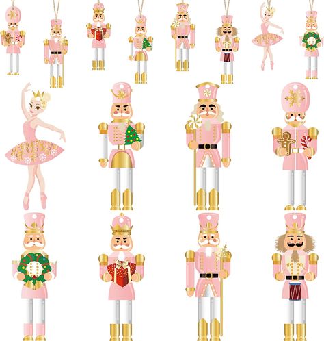 Decoration For Party, Ballerina Ornaments, Pretty Christmas Trees, Christmas Nutcrackers, Pink Ornament, Nutcracker Ornaments, Warm Christmas, Mini Christmas Tree, Mors Dag