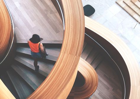 best free resource Wooden Staircase Design, Art Gallery Of Ontario, Stair Handrail, Study Architecture, Wooden Staircases, Interior Stairs, Spiral Staircase, Architecture Photo, Wooden Boats