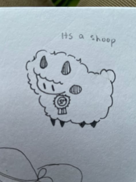 Silly Animal Doodles, Silly Animal Drawings, Cute Sheep Drawing, Sheep Doodle, Doodle Creatures, Drawing Sheep, Weird Doodles, Cute Lil Doodles, Lil Doodles