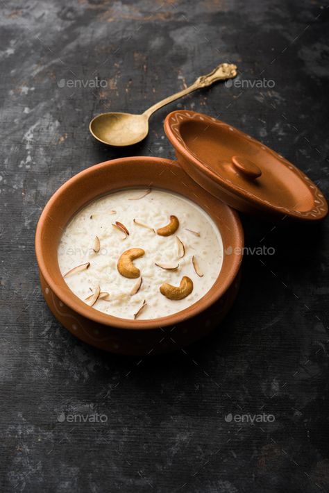 Khir Recipe, Indian Rice Pudding, Rice Kheer, Kheer Recipe, Indian Rice, Indian Subcontinent, Rice Milk, Indian Desserts, Clarified Butter