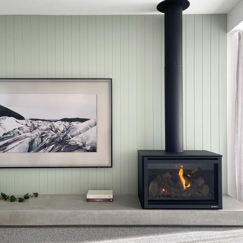 Standing Fireplace, Architectural Concrete, Netflix Chill, First Day Of Winter, Concrete Fireplace, Freestanding Fireplace, Shed Homes, Home Fireplace, Living Room With Fireplace