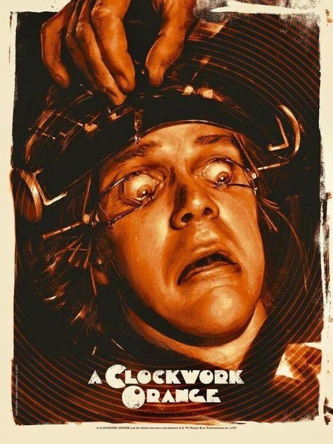 A Clockwork Orange, Film Poster Design, Image Film, Horror Posters, Clockwork Orange, Alternative Movie Posters, Cult Movies, Orange Art, Movie Poster Art