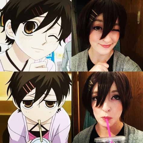 Haruhi Fujioka makeup trial by @maggiemaycosplay on instagram Haruhi Fujioka Cosplay, Fujioka Haruhi, Mens Cosplay, Haruhi Fujioka, Makeup Trial, Ouran Highschool, Cosplay Inspiration, Ouran Host Club, Ouran High School Host Club