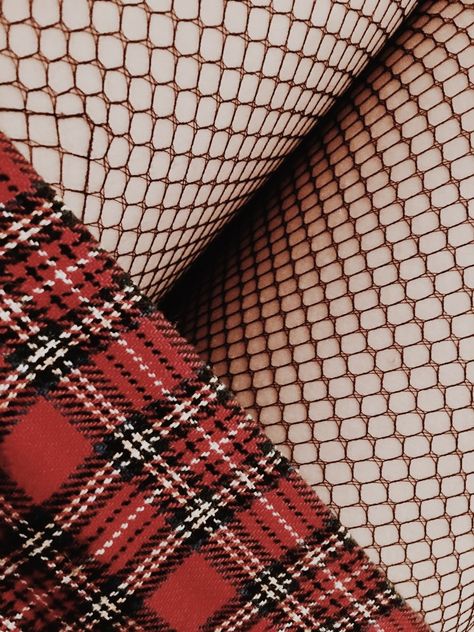 Fishnets Aesthetic, Kat Hernandez, Fish Net Tights Outfit, Stockings Aesthetic, Wendy Corduroy, Red Fishnets, My Bad, Cheryl Blossom, Fishnet Tights