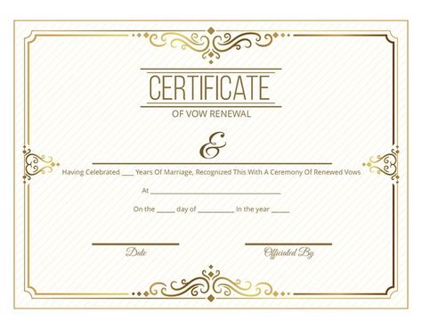 Free Vow Renewal Certificates: Download, Print Today! - IDoStill.com Vow Renewal Checklist, Vow Renewal Certificate, Scroll Templates, Perfect Attendance Certificate, Blank Certificate Template, Free Printable Certificates, Wedding Vow Renewal, Certificate Of Completion Template, Wedding Ceremony Script