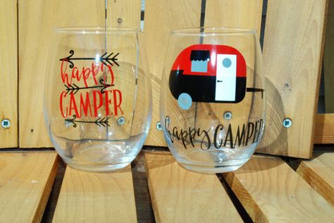 Hey, I found this really awesome Etsy listing at https://www.etsy.com/listing/273210600/happy-camper-wine-glass-set-happy-camper Camping Wine Glasses, Camping Wine, Camping Drinks, Wine Purse, Glasses Funny, Drink Glasses, Funny Wine, Types Of Wine, Painted Wine Glasses