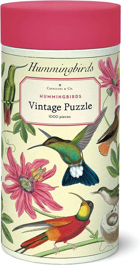 Gift ideas - hummingbird puzzle #gifts #gifting #holidaygifting #birthday #puzzle #crafts #freetime #crafting #create #design #giftideas #gifting #hostessgift #wrap #hummingbirdpuzzle Puzzle Packaging, Vintage Puzzle, Acrylic Holders, Spring Candles, 1000 Piece Puzzle, Muslin Bags, Perfect Gif, Bag Inside, Puzzle 1000