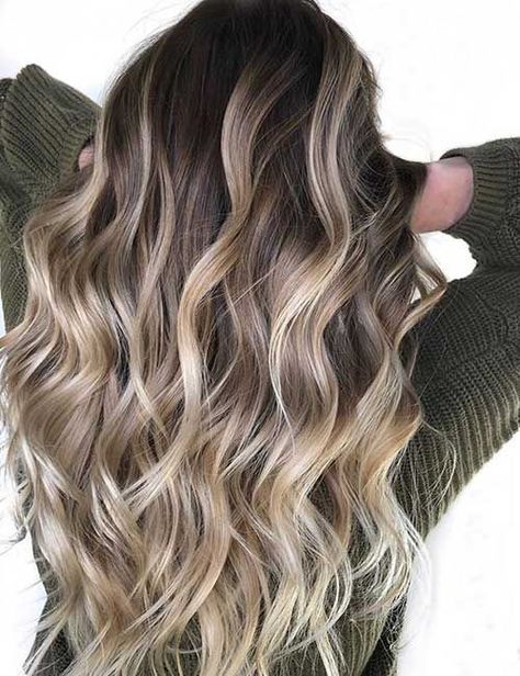 40 Eye-Catching Blonde Highlights For Brown Hair (Bronde Hairstyles) Summer Blonde Hair Balayage Ombre, Summer Hair Color For Brunettes Highlights, Brunette Hair With Blonde Balayage, Blonde Highlights For Brown Hair, Dark Balayage, Highlights For Brown Hair, Lions Mane, Curled Hair, Bronde Hair