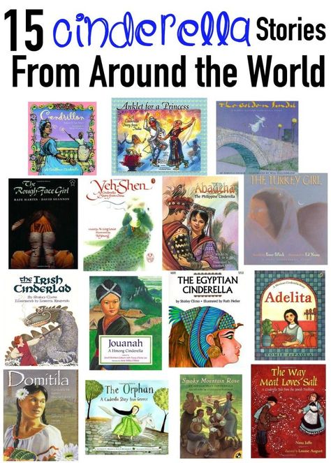 15 Cinderella Stories from Around the World - Cinderella Activities, The Cinderella Story, Unit Studies Homeschool, Kid Books, Book House, College Projects, Homeschool Geography, Therapy Games, Cinderella Story