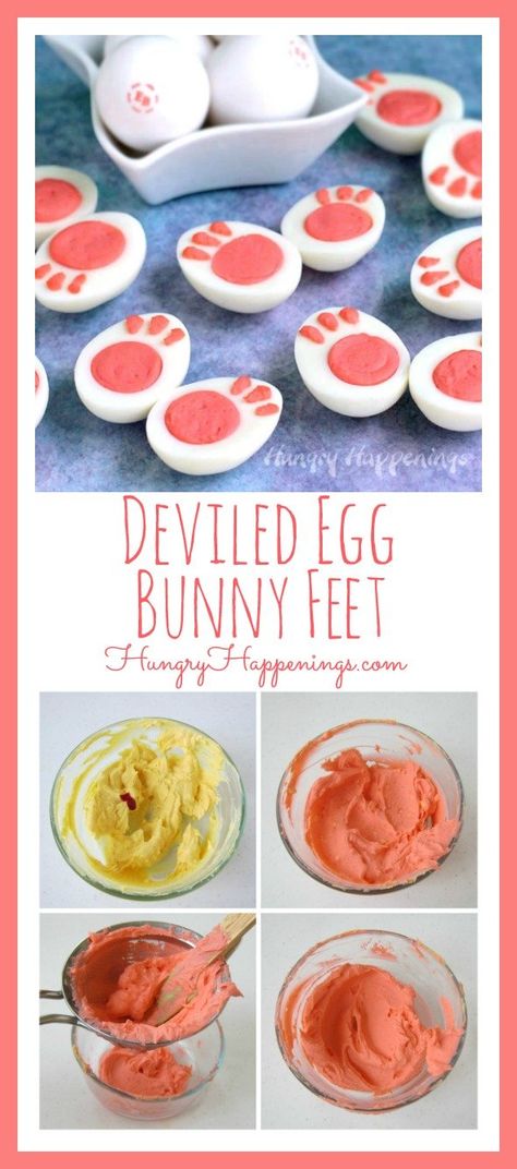 Why serve ordinary deviled eggs this Easter when you can present your family with these adorable Deviled Egg Bunny Feet instead? This post is brought to you by Eggland's Best Eggs. Easter Deviled Eggs, Best Eggs, Easter Party Food, Easter Side Dishes, Easter Appetizers, Easter Dishes, Easter Snacks, Easter Brunch Food, Easter Dinner Recipes