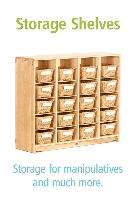 Storage Ideas For Classrooms, Kindergarten Storage, Play Based Kindergarten, Classroom Shelves, Community Playthings, Cubby Bins, Preschool Room, Dream Classroom, Teacher Vibes