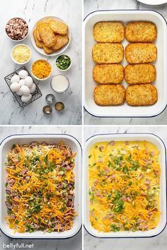 Frozen hash brown patties, eggs, cheese, and ham make this hash brown egg casserole so quick and easy! Prepare it the same morning or the night before. Perfect use for leftover holiday ham or swap it out for sausage instead. Great recipe for breakfast, brunch, or dinner! Frozen Hash Brown Patties, Hash Brown Egg Casserole, Hash Brown Patties, Brown Egg, Recipe For Breakfast, Holiday Ham, Breakfast Casserole Easy, Hash Brown, Egg Casserole