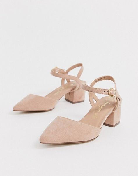 New Look Low Block Heel Pumps in Tan Faux SuedeAnkle-strap fasteningFaux SuedeWide FitPointed toeBlock heel Maheen Khan, Kate Middleton Shoes, Low Block Heel Shoes, Low Block Heel Pumps, Princess Heels, Kate Middleton Outfits, Block Heel Pumps, Block Sandals, Middleton Style