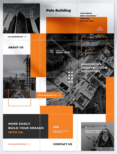 12 Construction Instagram Puzzle Templates PSD Construction Instagram Feed, Construction Instagram Post, Construction Graphic Design, Instagram Puzzle Design, Grid Instagram, Instagram Grid Layout, Instagram Grid Design, Instagram Puzzle Template, Instagram Design Layout