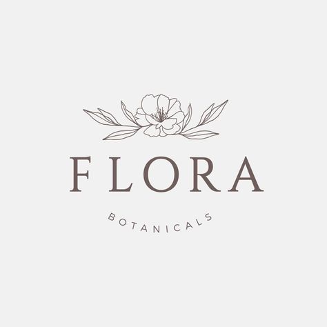 Flower Logo Design Graphics, Logo Design Graphics, Florist Logo, Flower Logo Design, Logo Minimalist, Logo Design Feminine, Logo Floral, Feminine Logo, Floral Logo