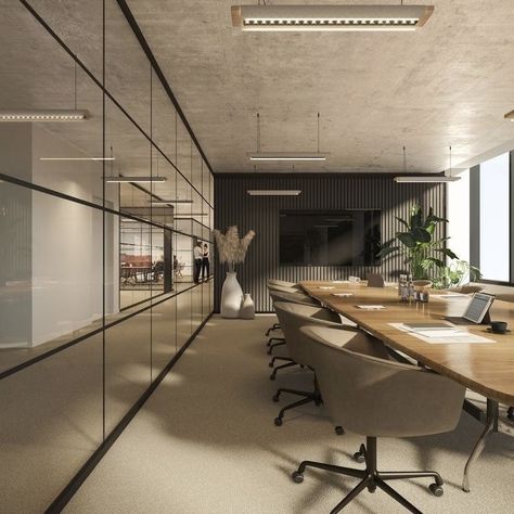 Conference Room Design, Meeting Room Design, Cool Office Space, Office Interior Design Modern, Modern Office Interiors, Office Meeting Room, Corporate Office Design, Office Space Design, Modern Office Design