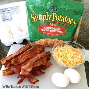 Bacon Egg Hashbrown Casserole, Simply Potatoes Recipes, Cheese Hashbrown Casserole, Simply Potatoes, Favorite Breakfast Recipes, Breakfast Ingredients, Bacon Egg And Cheese, Breakfast Casserole Easy, Egg And Cheese