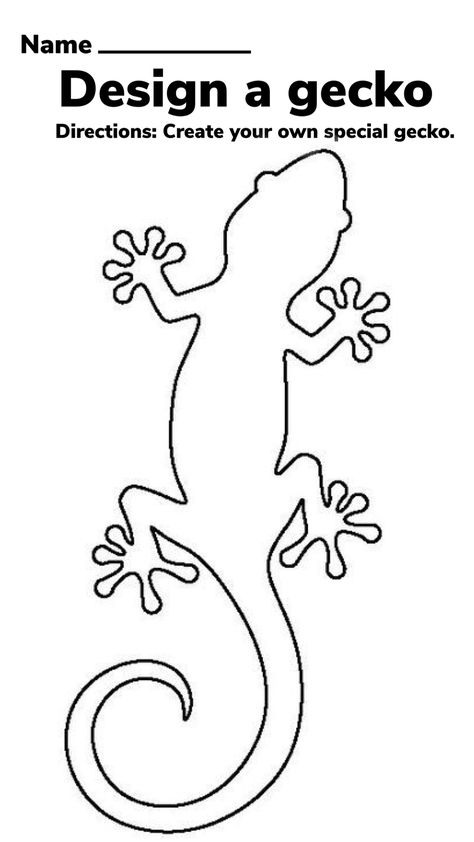 Gecko Sketch, Gecko Drawing, Gecko Wall Art, Fat Tailed Gecko, Cute Henna, Animal Worksheets, Sign Making, Bead Stitching, Modern Embroidery