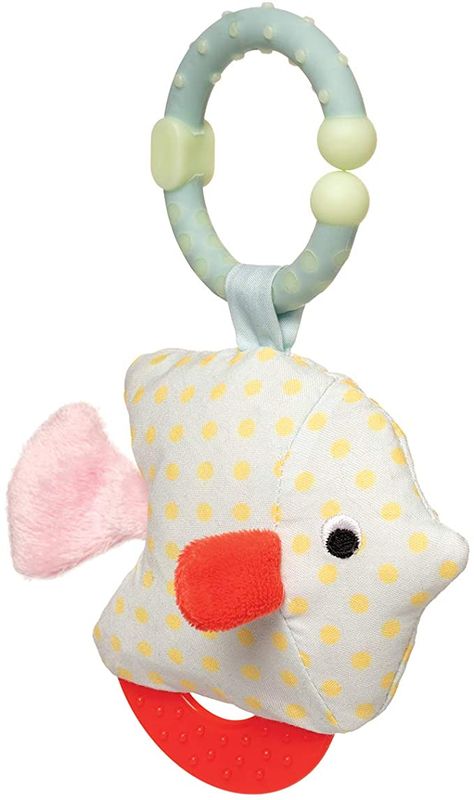 Amazon.com: Manhattan Toy Under The Sea Fish Teether & Crinkle Travel Toy: Toys & Games Fish Activities, Sea Baby Shower, Under The Sea Theme, Travel Toys, Soft Book, Fabric Textures, Manhattan Toy, Sea Theme, Developmental Toys