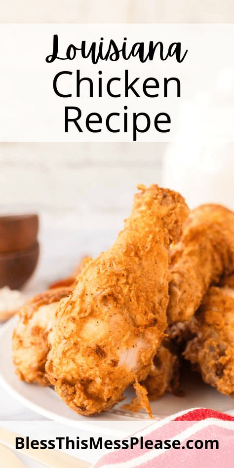 Louisiana Chicken Louisiana Chicken Fry Batter Recipe, Louisiana Chicken Recipes, Louisiana Seasoning Recipe, Louisiana Fried Chicken Recipe, Chicken Shake And Bake, Authentic Louisiana Recipes, Louisiana Fried Chicken, Fish Fry Seasoning, Cajun Fried Chicken