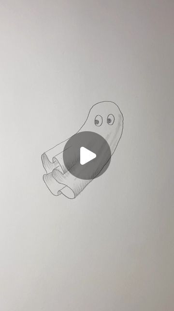 Shane Burke on Instagram: "Easy trick to draw a cool ghost!  Just in time for Halloween!  #drawingtutorial #sicktrick #learntodraw #drawingtricks #art #artist #doodle #drawing #sketch #cartoon #ghost" Ghost Ideas Drawing, Easy Draw Halloween, Cute Halloween Cartoon Drawings, Flip Book Animation Drawing, How To Draw Ghosts, Draw Halloween Art Easy, How To Draw A Ghost Step By Step, Dark Doodles Creepy Easy, Easy Halloween Drawings Step By Step