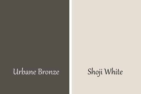 Urbane Bronze by Sherwin Williams - At Lane and High Sherwin Williams Exterior Urbane Bronze, Urbane Bronze Color Palette Bedroom, Sherwin Williams Urban Bronze Color Palette, Urban Bronze And Shoji White, Snowbound And Urbane Bronze, Colors That Compliment Urbane Bronze, Urbane Bronze Sherwin Williams Coordinating Colors, Urban Bronze And Alabaster, Urbane Bronze Sherwin Williams Color Palette