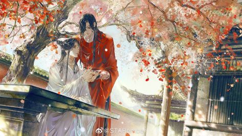 hourly heaven official’s blessing on Twitter: "more hand holding… " Heavenly Blessing, Xie Lian, Wallpaper Dekstop, Wallpaper Laptop, Heaven's Official Blessing, Laptop Wallpaper, Wallpaper Pc, Chinese Art, Graphic Design Inspiration