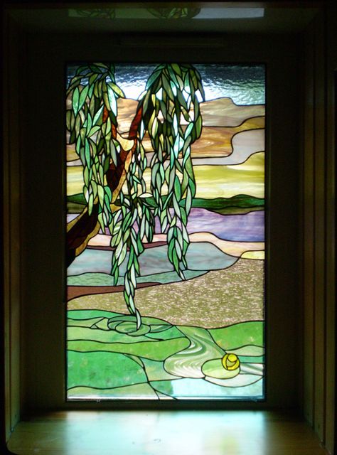 The willow nr1 by ioglass on deviantART Mosaic Windows, Glass Trees, Weeping Willow Tree, Classroom Idea, Stained Glass Patterns Free, Mosaic Art Projects, Making Stained Glass, Wedding Quilt, Weeping Willow