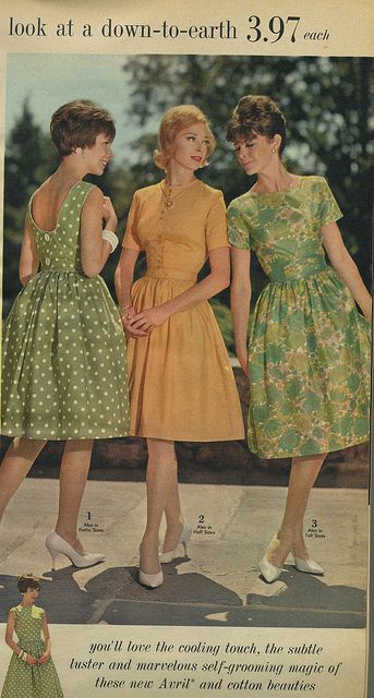 1960s Fashion Women Dresses, Hairspray Fashion, 1960s Fashion Women Classy, Spiegel Catalog, 1960’s Dresses, 1963 Fashion, 1960s Fashion Women, Green Polka Dot Dress, Vintage Fashion 1960s