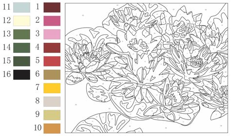 Color By Number Printable Free Adult, Paint By Number Printable Templates, Paint By Numbers Printable, Hermit Card, Paint By Number Printable, Adult Paint By Numbers, Vintage Halloween Printables, Adult Color By Number, Color By Number Printable