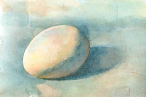 Egg Watercolor, Book Painting, Coloring Journal, Thomas Aquinas, Watercolour Inspiration, Food Painting, Egg Painting, Coloring Eggs, Into The Night