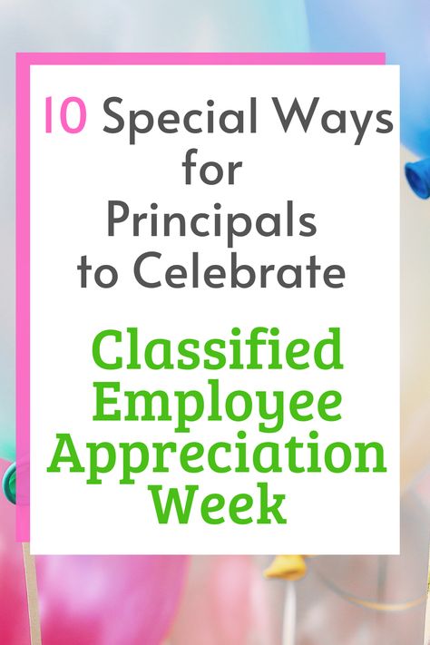 Classified employees are the silent heroes who keep schools running smoothly. They often work behind the scenes, but during Classified Employee Appreciation Week, it's time to shine a spotlight on their incredible efforts. School principals are in the perfect position to celebrate and honor these dedicated individuals. Here are 10 special ways for principals to make this year's Appreciation Week an unforgettable experience for everyone involved. Classified Appreciation Week Gifts, Classified Employee Appreciation Week, Ideas For Principal Appreciation, Principal Appreciation Gifts From Kids, Classified Week Ideas Staff Appreciation, Teacher Appreciation From Principal, Teacher Appreciation Gifts For Staff From Principal, Classified Appreciation Week Ideas, Classified Staff Appreciation Ideas