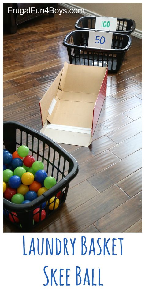 30 Activities To Do With Kids When You're Stuck At Home Games Indoor, Ball Pit Balls, Diy Kids Games, Skee Ball, Educational Activities For Kids, Indoor Fun, Rainy Day Activities, Toddler Fun, Ball Pit