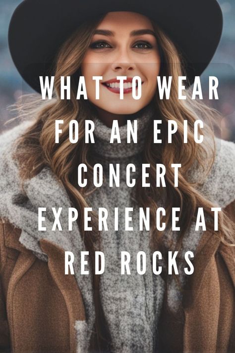 Hit The Iconic Red Rocks Amphitheatre In Style! Discover Outfit Ideas That Will Keep You Rocking Out In Comfort And Style All Night Long. Stand Out In The Crowd As You Jam To Your Favorite Tunes! Rock Concert Ideas, Concerts Outfits, Concert Outfit Rock, Concert Style, Colorado Outfits, Red Rock Amphitheatre, Concert Outfit Ideas, The Jam Band, Rock Outfits