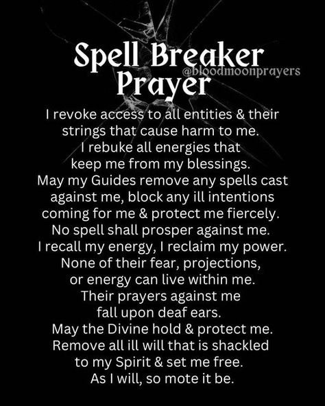 Spell Breaker, Energy Healing Quotes, Smudging Prayer, Banishing Spell, Good Luck Spells, Spells For Beginners, Spiritual Warfare Prayers, Easy Spells, Luck Spells