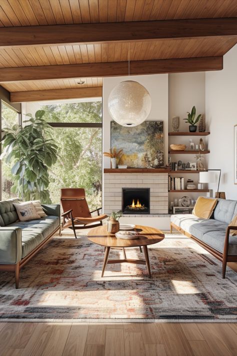 Mid Century Modern Interior Design, Mid Century Interior, Mid Century Living, Mid Century Living Room, Mid Century Modern Living, Mid Century Modern Living Room, Mid Century Modern Interiors, Ocean Park, Inspire Me Home Decor