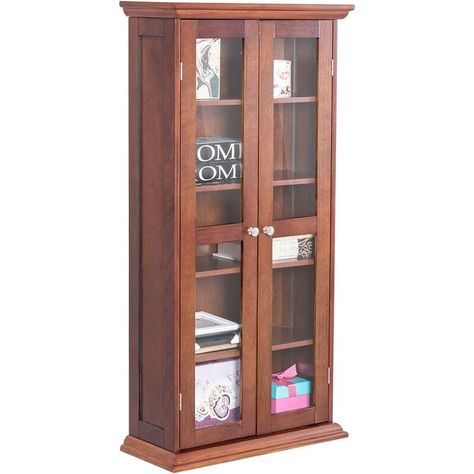 Mobilier d'intérieur > Meuble de salon > Bibliothèque, étagère et vitrine > Bibliothèque COSTWAY, Description : Avez-vous déjà été gêné par trop de CD dans votre maison sans nulle part où les ranger ? Notre bibliothèque vitrine en verre vous aidera à résoudre ce problème. Il y a des étagères de rangement à 5 niveaux pour accueillir une variété de CD et de DVD. De plus, une étagère réglable à 3 positions vous offre de multiples options de rangement pour assortir une large gamme d'articles multimé Bibliotheque Design, Cd Dvd, China Cabinet, Armoire, Bookcase, Cd, Shelves, Furniture, Home Decor