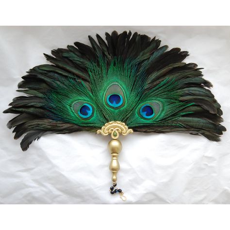 Fan Victorian, Peacock Home Decor, Victorian Fan, Ostrich Feather Fan, Peacock Feather Art, Feather Fans, Peacock Jewelry, Antique Fans, Peacock Decor