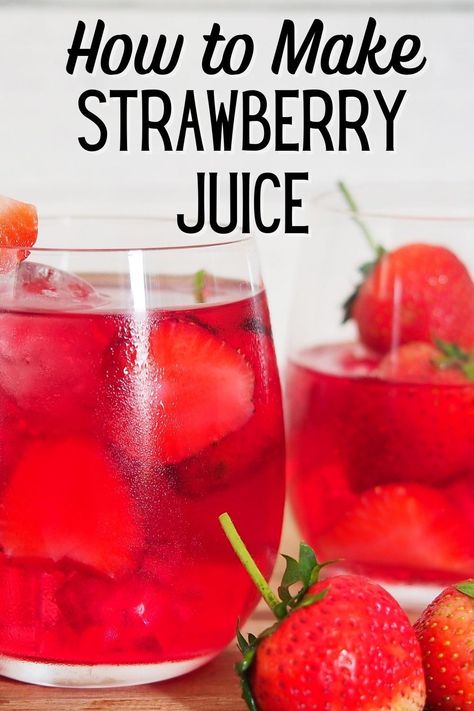 Juicing is a great way to take in more fruits and vegetables, and if you're looking to add some strawberries to your juice mix, you're in luck! Strawberries are a great addition to any juice blend because they're sweet and nutritious. In this post, we'll tell you all about the benefits of juicing with strawberries and give you some tips on how to make the most delicious strawberry juice possible. Strawberry Juice Recipe, More Fruits And Vegetables, Benefits Of Juicing, Juice Blender, Smoothie Recipes With Yogurt, Fruit Juice Recipes, Fruit Sorbet, Juicing With A Blender, Homemade Juice