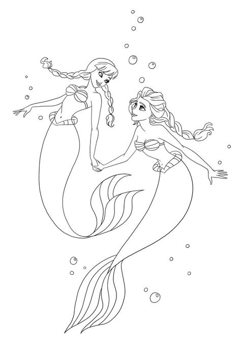 Disney Princess Mermaids!!!!! :D <3 Elsa Mermaid, Ariel Coloring Pages, Elsa Coloring, Anna Et Elsa, Elsa Coloring Pages, Anna Und Elsa, Frozen Coloring Pages, Disney Princess Coloring Pages, Rainbow Canvas