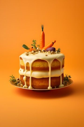 Premium Photo | Elegant Carrot Cake with Cream Cheese Frosting Elegant Carrot Cake, Carrot Cake With Cream Cheese, Cake With Cream Cheese Frosting, With Cream Cheese Frosting, Cake With Cream Cheese, Event Food, Cheese Frosting, Cream Cheese Frosting, Carrot Cake