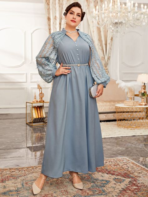 Plus Size Dress Hijab, Hijabi Dresses Casual, Plus Size Dresses To Wear To A Wedding, Dress Big Size Party, Simple Soiree Dresses, Big Size Dress Hijab, Dress For Big Size Woman, Conservative Woman, Bts School