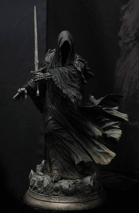 Lord Of The Rings Sculpture, Lotr Nazgul, Ring Artwork, Archanděl Michael, Foto Portrait, Lotr Art, Tolkien Art, Weta Workshop, 다크 판타지