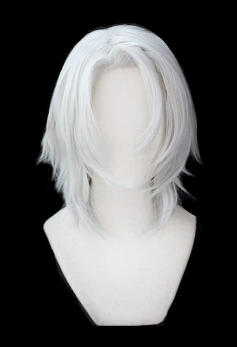 Demon Slayer Kimetsu no Yaiba Uzui Tengen Short Silver White Cosplay Wig Silver White Hair Men, White Hair Boy, White Wig, Short White Hair, Cosplay Hair, Trendy Hairstyle, Shot Hair Styles, Demon Slayer Kimetsu No Yaiba, Anime Hair