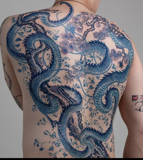 Blue Ink Tattoos, Mens Body Tattoos, Pine Tattoo, Unique Small Tattoo, Tattoo Inspiration Men, Blue Tattoo, Irezumi Tattoos, Tattoo Stencil Outline, Small Tattoo Designs