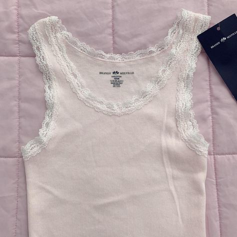 Brandy Melville coquette pink lace ronnie tank 🎀
New... - Depop Brandy Melville Coquette, Baby Pink Lace, Brandy Melville Top, Coquette Vintage, Coquette Pink, Y2k Coquette, Brandy Melville Tops, Lace Tank, Pink Lace