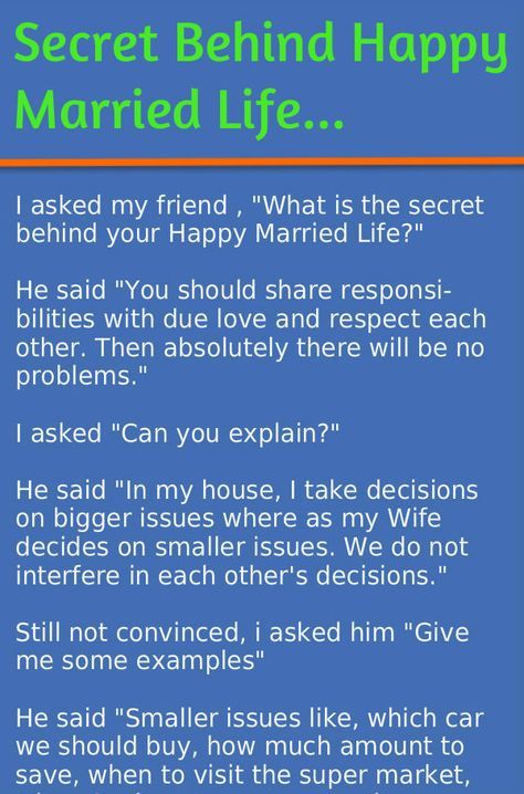 Secret of happy married life.. - Marriage Jokes Married Life, Funny Marriage Jokes Married Life, Husband Humor Married Life, Happy Wife Happy Life Quotes, Happy Married Life Quotes, Married Life Humor, Husband Humor Marriage, Wedding Jokes, Married Life Quotes