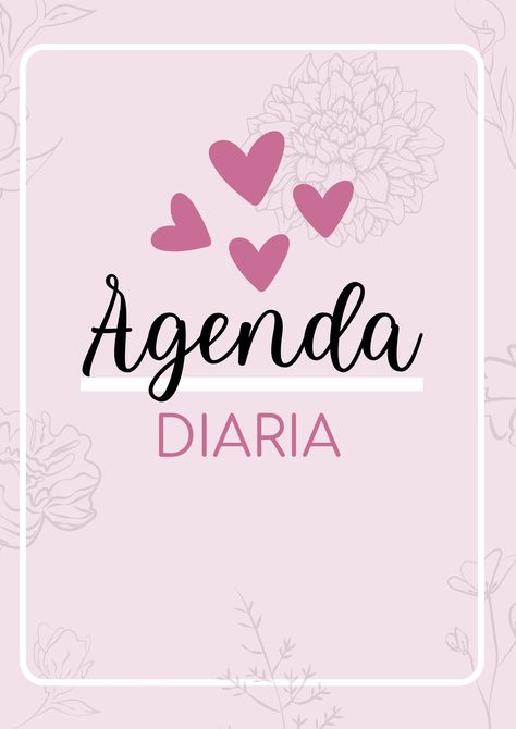 A4 Agenda Diaria Organizativa Rosa y Blanco Sencillo - Templates by Canva Planner Semanal, Business Cards And Flyers, Marketing Business Card, Floral Rosa, Book Labels, Window Design, Personal Planner, Print Stickers, Planner Template